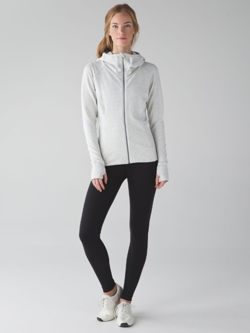 Lululemon Harmony Hoodie Heathered Grey Size 12